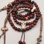 Bodhi mala prayer beads full view
