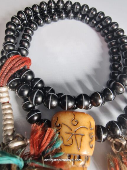 tibetan antique agate prayer mala