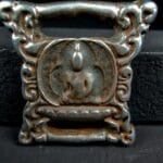 antique tibetan thogchag amulet top view