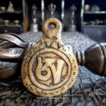 Antique OM Amulet with Chitipati Heads - Image 2