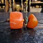 antique tibetan red coral beads