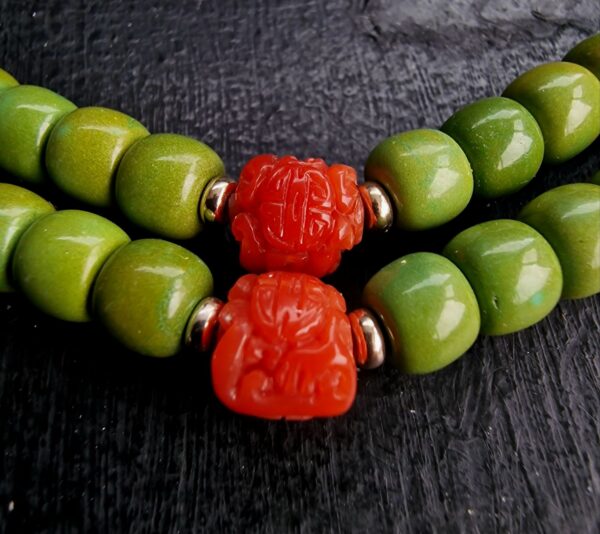 Turquoise Coral Mala - Image 3