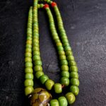 turquoise mala and turquoise guru top view