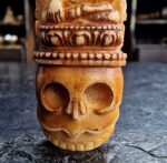 Kapala Amulet – Leg Bone Buddha Carving on Chittipati Skull - Image 4