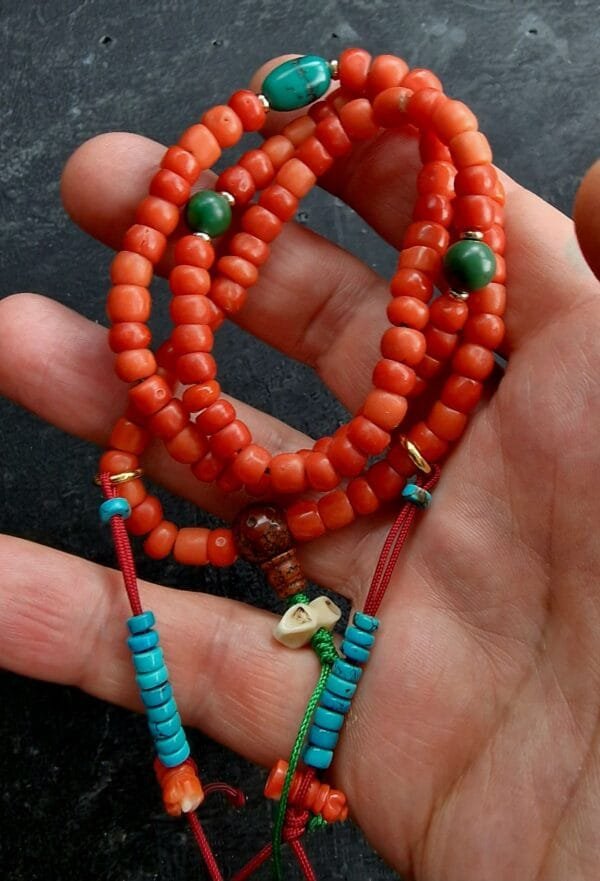 Coral & Turquoise Mala - Image 2