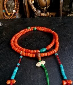 Coral & Turquoise Mala
