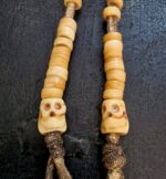 Hand-carved Ivo ritual counters with an authentic aged patina.