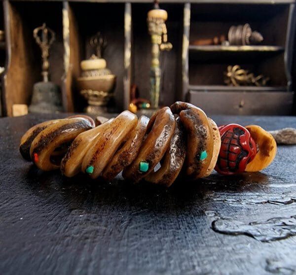Vintage Kapala wrist mala with spiritual significance