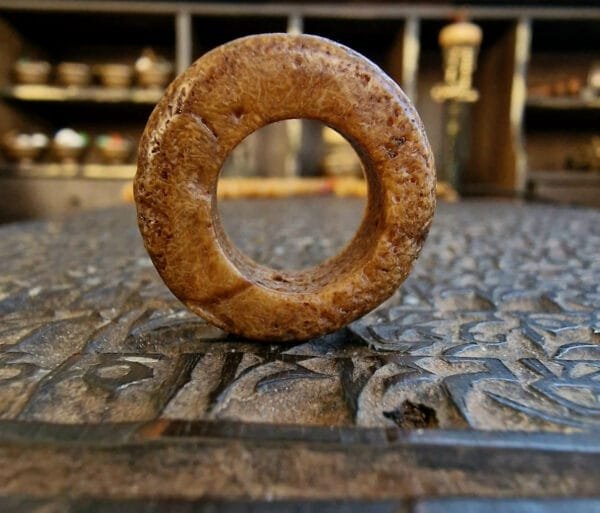 Rare Kapala yogi ring collected from Tibetan lama