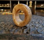 White Kapala Ring Amulet – Hand Carved Skull Bone Ritual Ring - Image 4