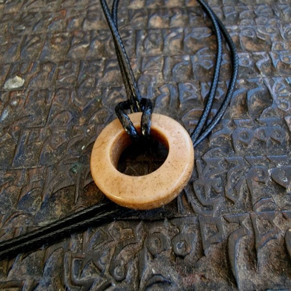 Antique lama skull bone Kapala ring