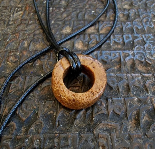 Antique lama skull bone Kapala ring