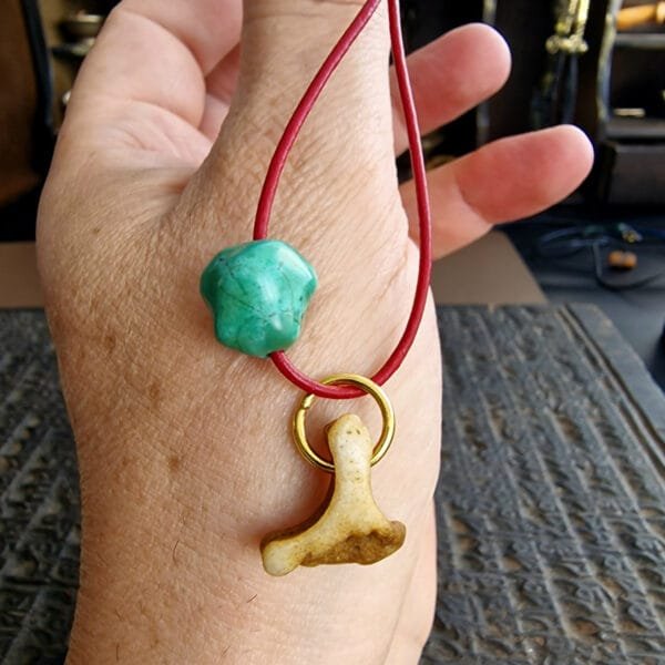 Antique Tibetan turquoise stone with patina