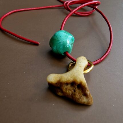 Tibetan Buddhist amulet with lama skull bone