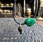 Ancient turquoise and copper alloy thogchag spiritual amulet
