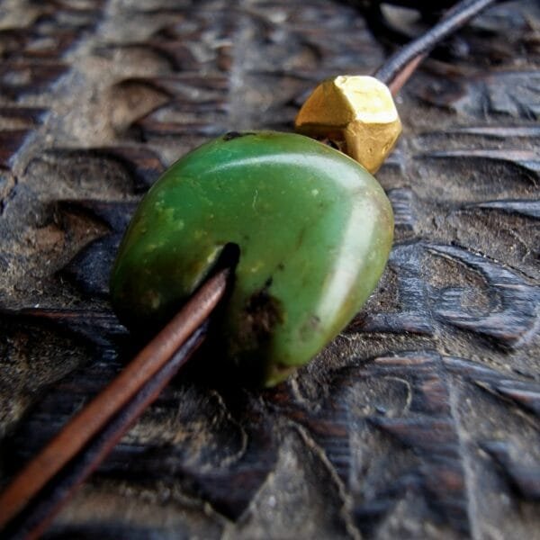 Ancient Tibetan turquoise bead 500 years old