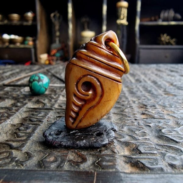 Rare 19th century kapala amulet from Tibet