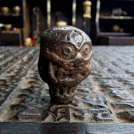 Early 20th century kapala guru bone mala ornament