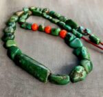 Rare 500-year-old Tibetan turquoise mala beads