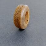 Antique lama skull bone Kapala ring with patina