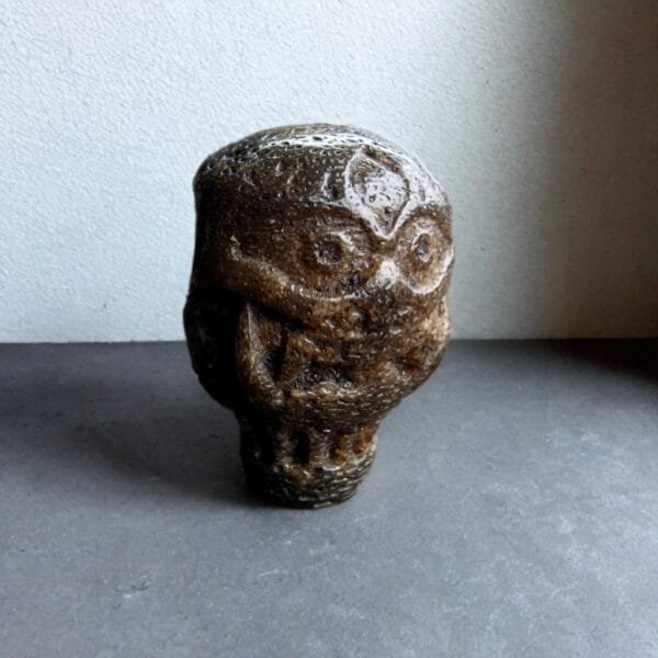 Hand-carved kapala guru Buddhist amulet Tibet