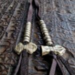 Monk-owned antique mala counters with patina