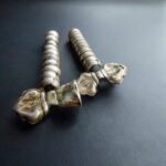 19th century Tibetan mala counter pair, vajra & ghanta