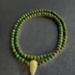 Unique Turquoise - Antique Tibetan Mala - Image 7
