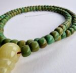Unique Turquoise - Antique Tibetan Mala - Image 8