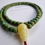 Unique Turquoise - Antique Tibetan Mala - Image 15