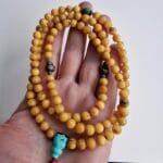 Hand-strung Baltic amber prayer beads featuring warm honey tones and natural inclusions.