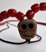 Unique Red Coral - Citipati Skull Mala - Image 2