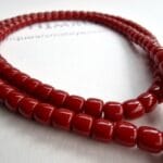 Unique Red Coral - Citipati Skull Mala - Image 4