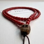 Unique Red Coral - Citipati Skull Mala - Image 5