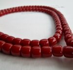 Unique Red - Coral Mala Necklace - Image 4