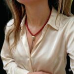 Unique Red - Coral Mala Necklace - Image 6