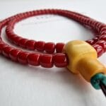 Red Coral Mala Necklace Prayer Beads - Image 2