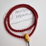 Red Coral Mala Necklace Prayer Beads - Image 3