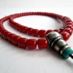 Unique Sherpa - Coral Mala Necklace - Image 4