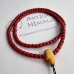Red Coral Mala Necklace Prayer Beads - Image 5