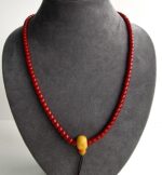 Red Coral Mala Necklace Prayer Beads - Image 8