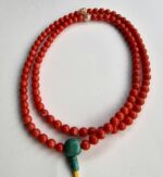 Unique Coral Beads Necklace - Pearl Skull - Image 4