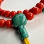 Unique Coral Beads Necklace - Pearl Skull - Image 5