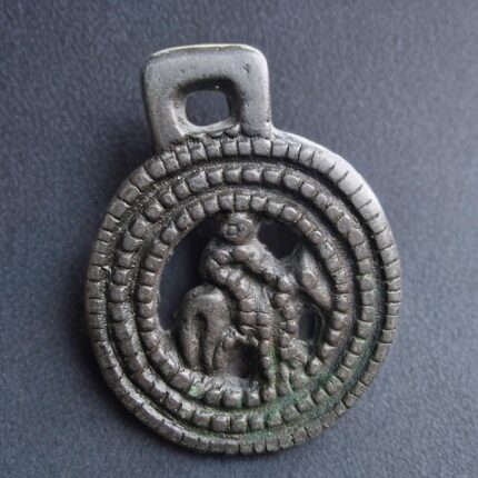 antique Tibetan Thogchag Amulet - Rider and Horse