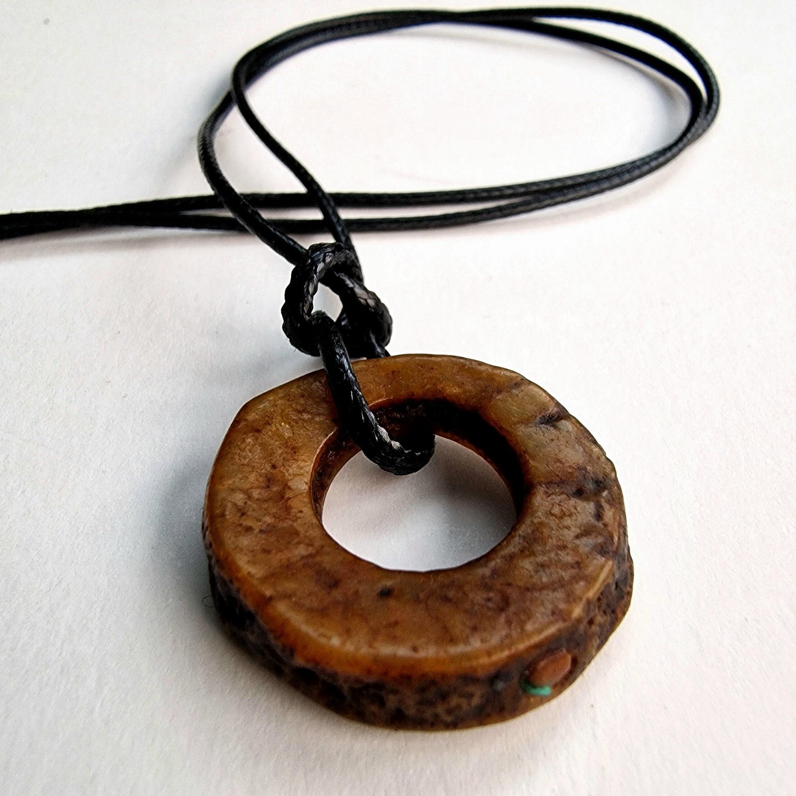 Authentic Tibetan Antique Kapala Skull Amulet - 108 Bodhi Mala with Dzi, Coral & Turquoise - Image 2