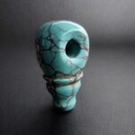 Authentic Turquoise Guru Bead - Tibetan Antique - Image 2