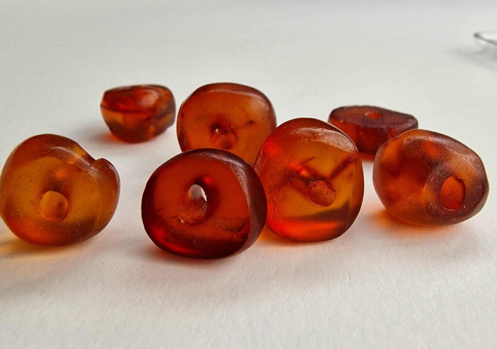 Authentic Antique Tibetan Amber Bracelet 11g - Unisex Prayer Beads with Coral & Turquoise - Image 3