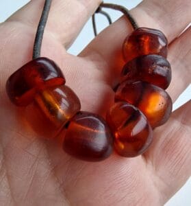 Authentic Amber Bracelet - Antique Tibetan - Image 8