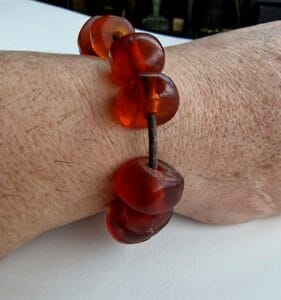 Authentic Amber Bracelet - Antique Tibetan - Image 16