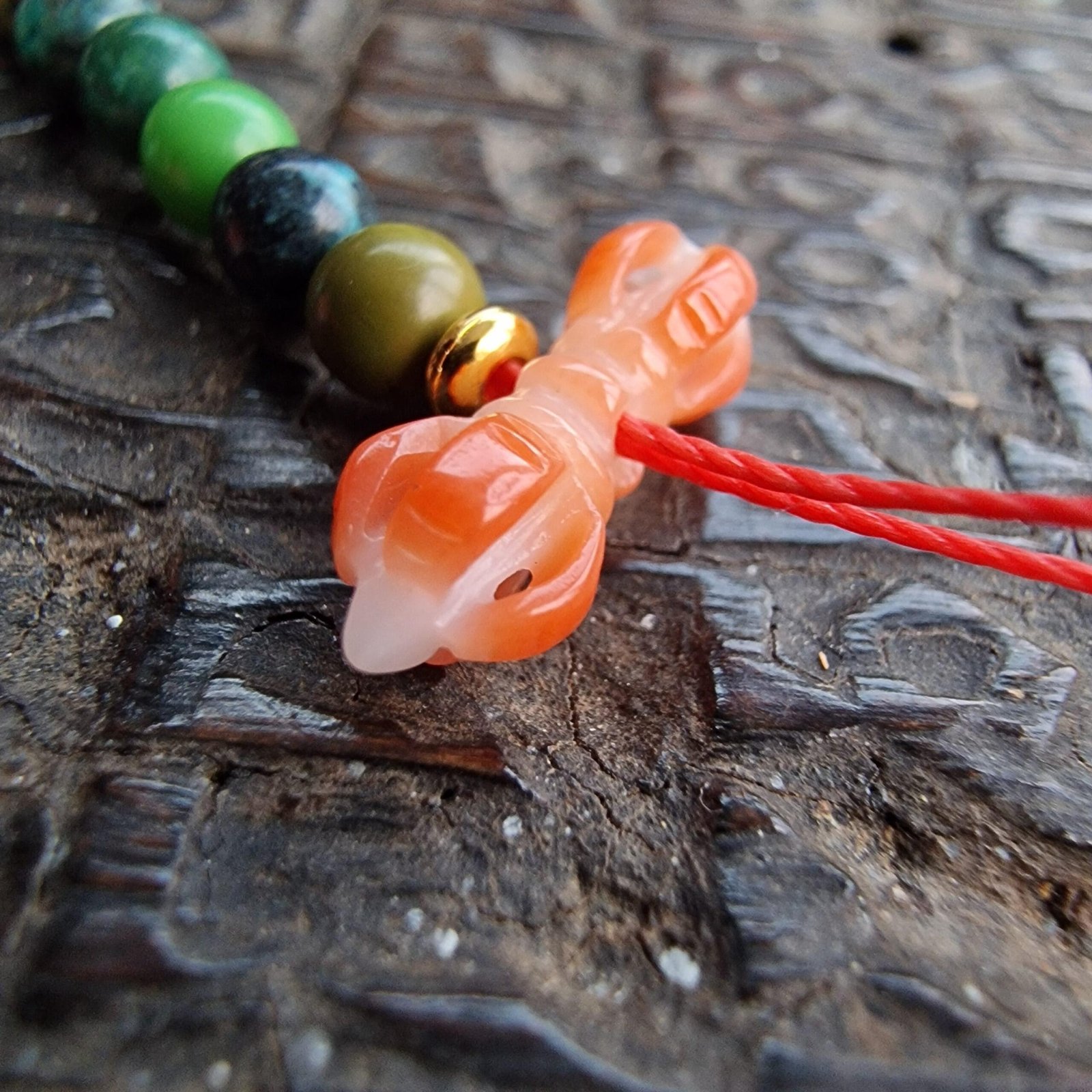 Turquoise beads, red Coral, Tibetan Mala Counters, Skull beads, Rudraksha Mala Prayer beads old 108, Dzi beads - Image 10